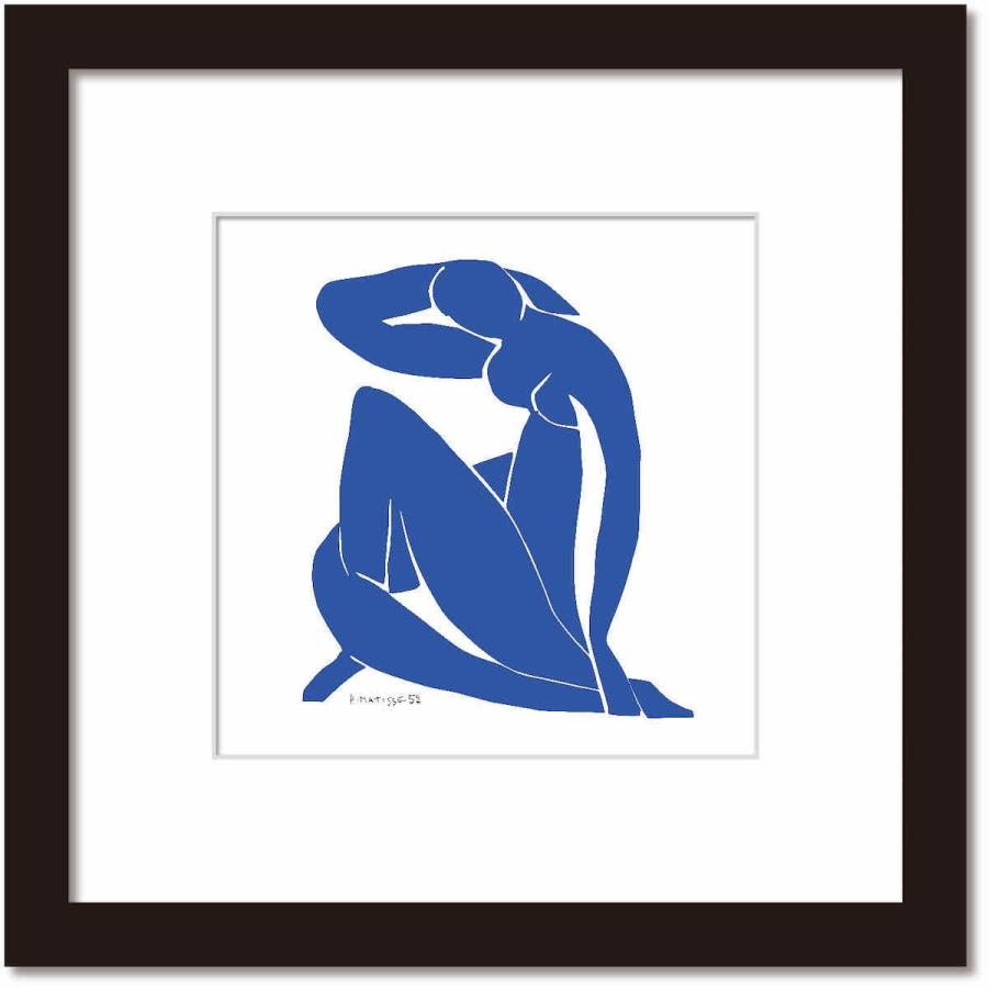 名画 シンプルアート アンリ・マティス 署名入り Nu bleu II Blue