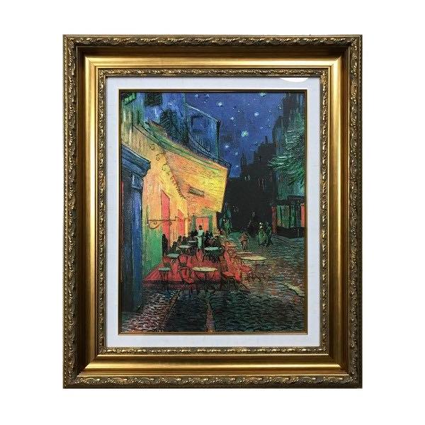絵画 複製名画 F6号サイズ フィンセント・ファン・ゴッホ 夜のカフェ