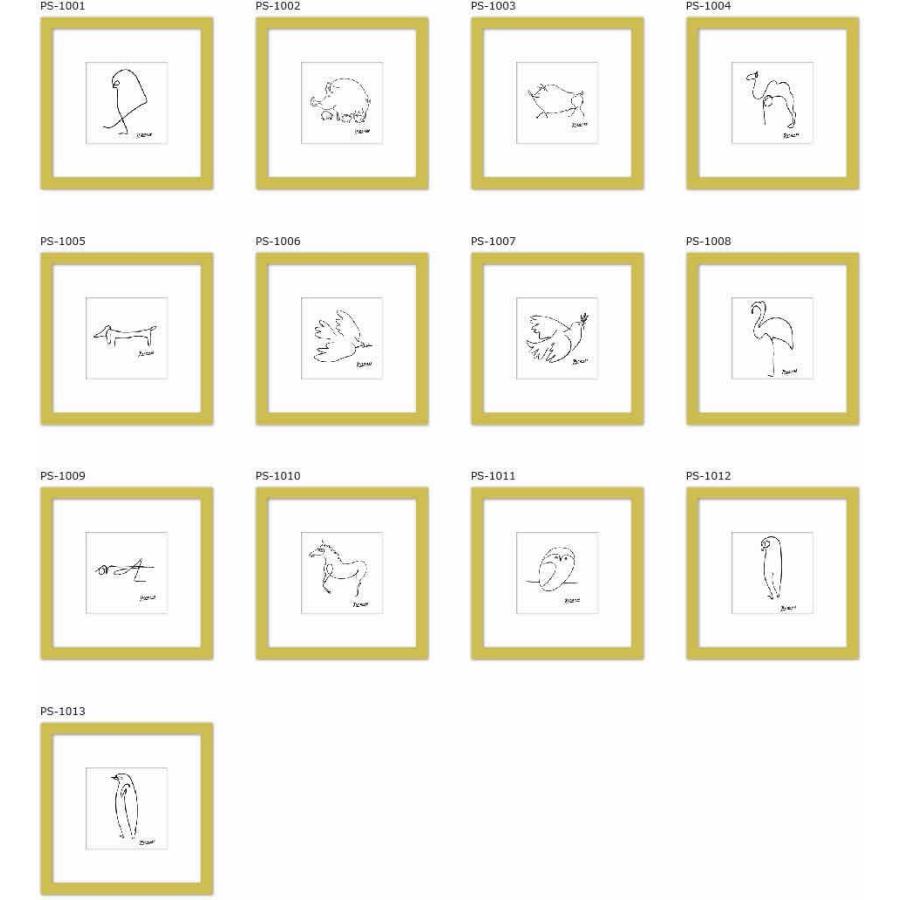 名画 ラインアート パブロ ピカソ 署名入り Le Chien 犬 ブラックフレーム ゆうパケット Sサイズ Ka Ps 1005bk 日本唯一の風景専門店 あゆわら 通販 Yahoo ショッピング