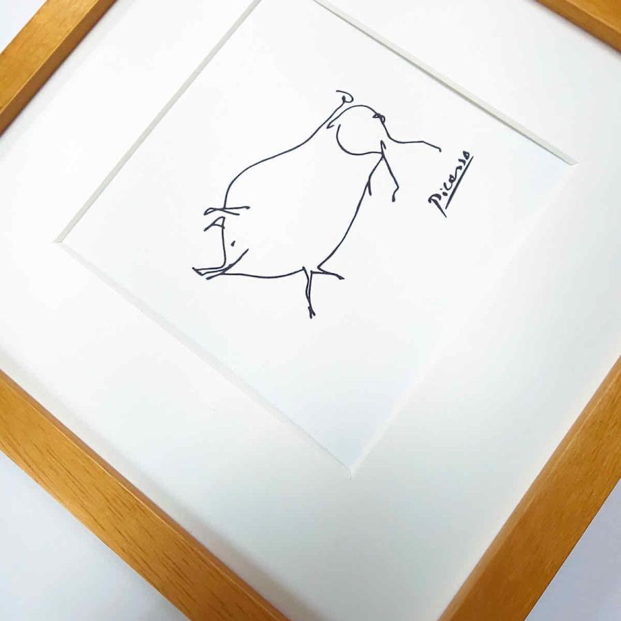 名画 ラインアート パブロ ピカソ 署名入り フクロウ ナチュラルフレーム Llサイズ Ka Ps 3012na 日本唯一の風景専門店 あゆわら 通販 Yahoo ショッピング