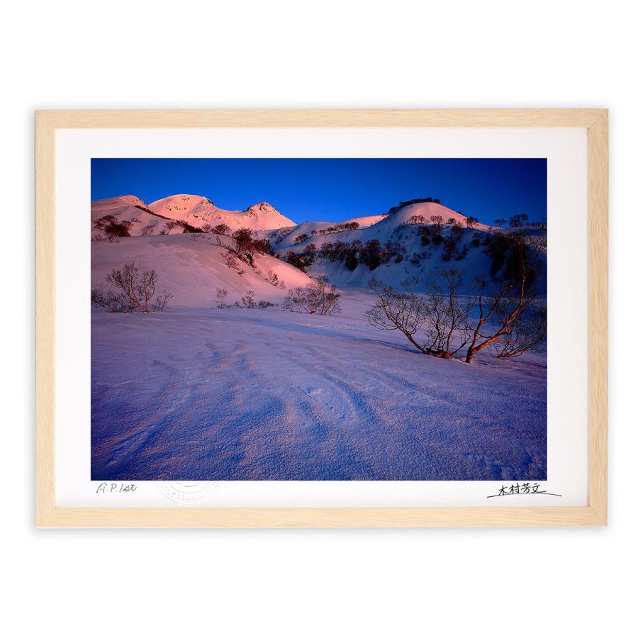 アートフォト 絵画 壁掛け 朝焼けの白山2 白山 壁飾り インテリア 油絵