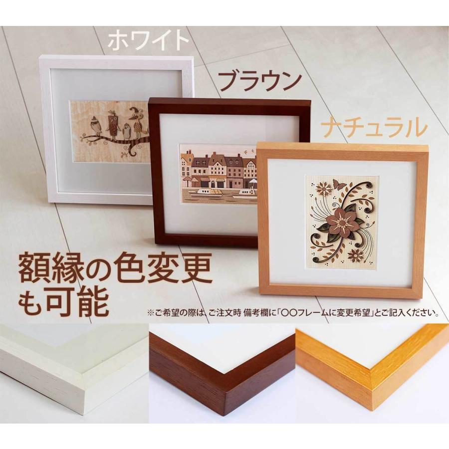 本格木工細工 木はり絵手作りキット フラワーバルーン パーツ