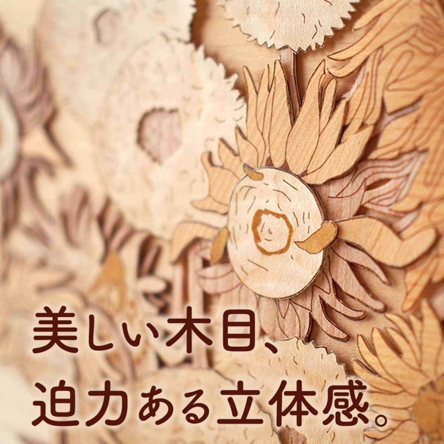 年代感がある花の咲く木油彩画 木製フレーム付属 年代感が