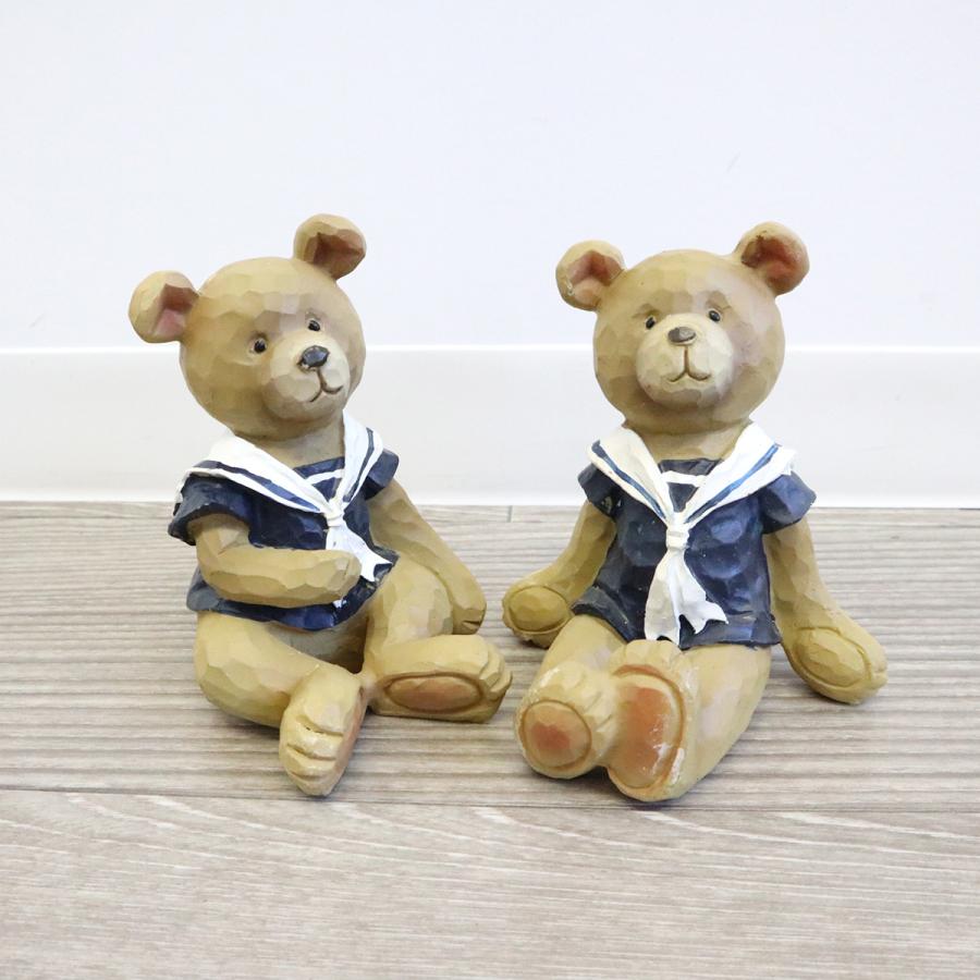置物 ディスプレイとしてかわいい♪ 人形 クマ 2個セット インテリア