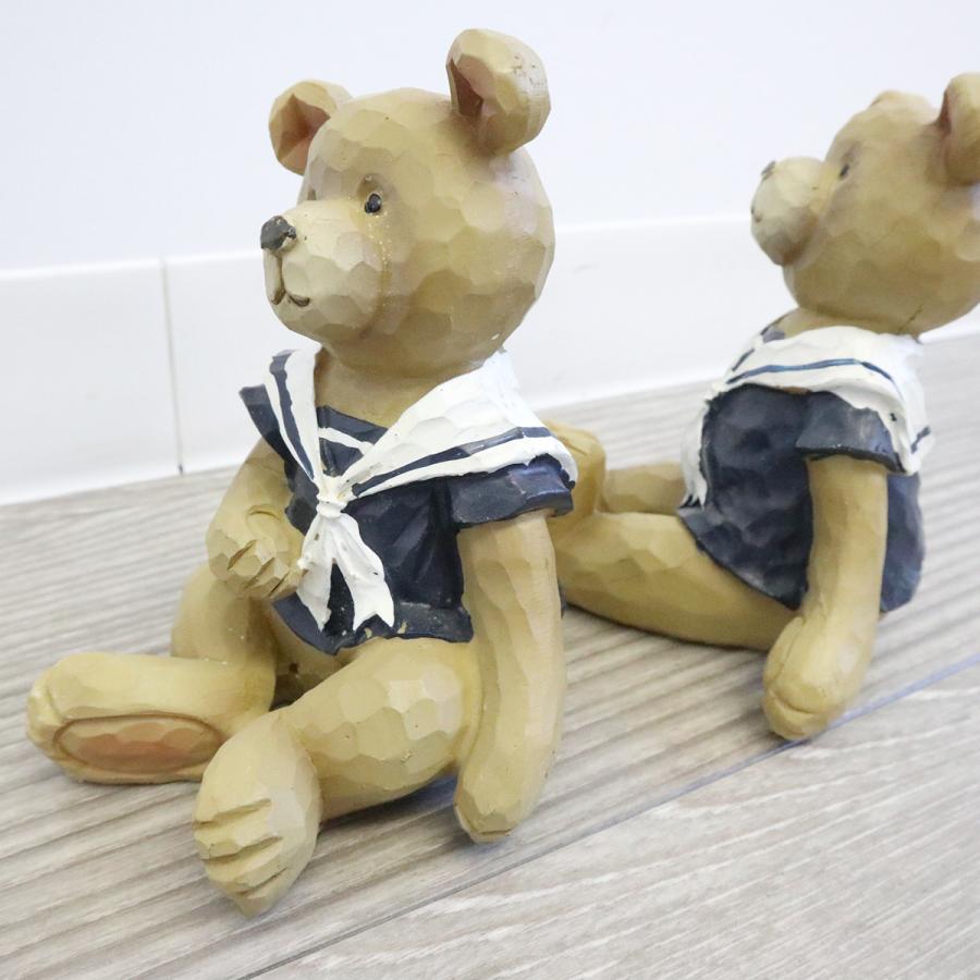 置物 ディスプレイとしてかわいい♪ 人形 クマ 2個セット インテリア 
