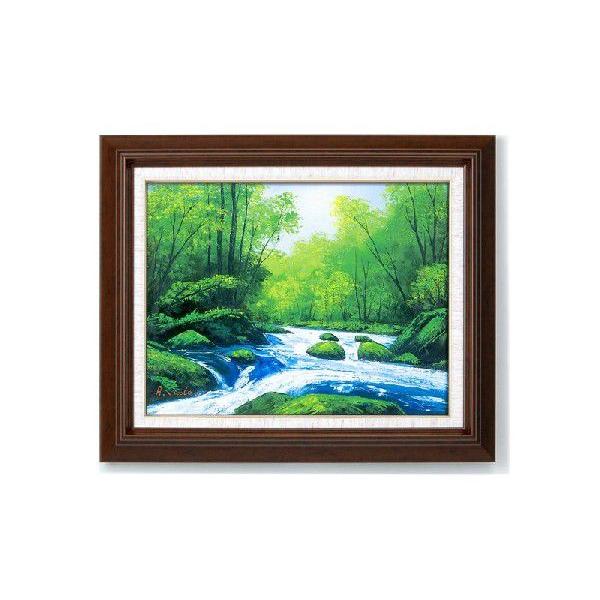 油絵 絵画 工藤昭重油絵額F6 壁掛け 壁飾り インテリア 花 アート