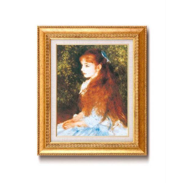 絵画 ルノワール名画額Ｆ６金 絵画 壁掛け 壁飾り インテリア 油絵 花 アートパネル ポスター 絵 額入り リビング 玄関