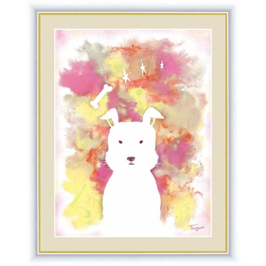 水彩画 ふわもこ癒やしの動物 いぬ 木下つぐみ 手彩仕上 高精細巧芸画