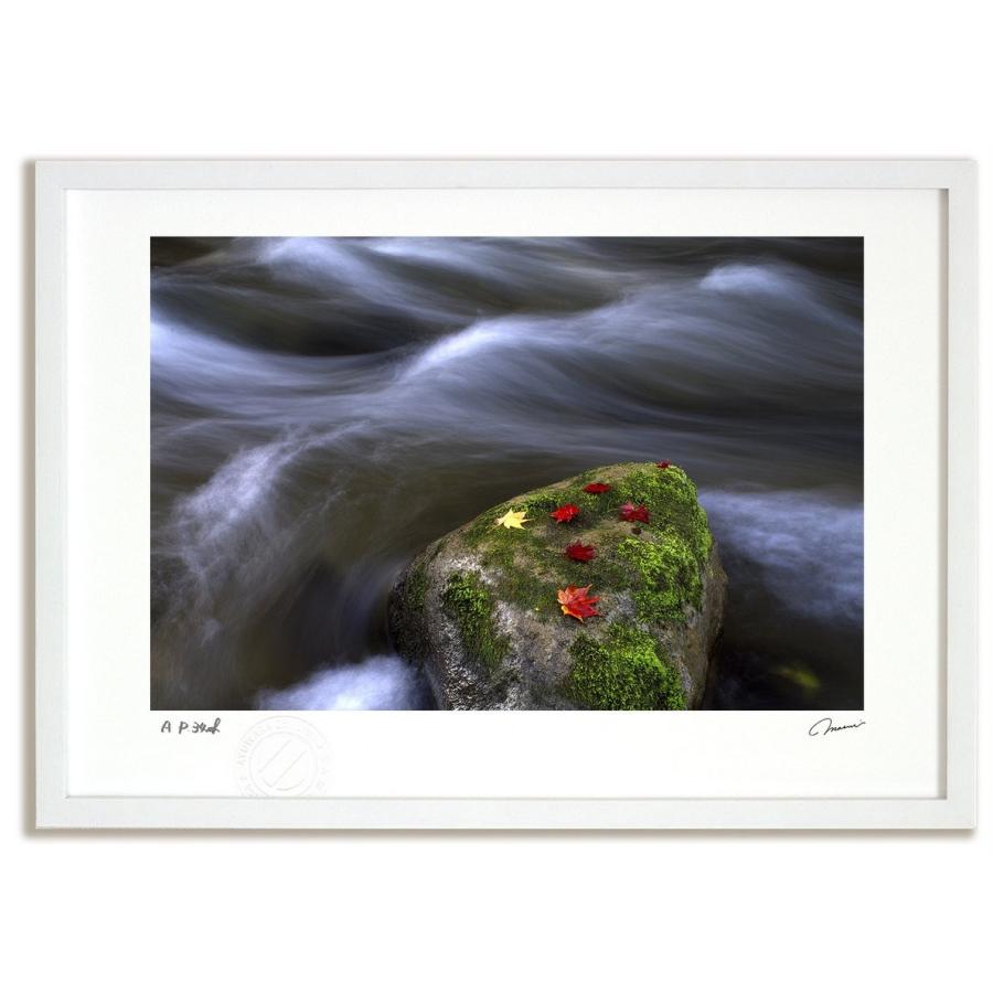 アートフォト 絵画 壁掛け 紅葉と川2 富良野 美瑛 高橋真澄 インテリア 壁掛け 額入り モダン アートフレーム おしゃれ