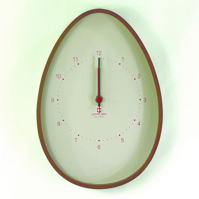 時計 EGG CLOCK アイボリー ヤマト工芸 yamatojapan ウォールクロック インテリア 壁掛け ギフト プレゼント 新築祝い おしゃれ アート yk09001iv日本唯一