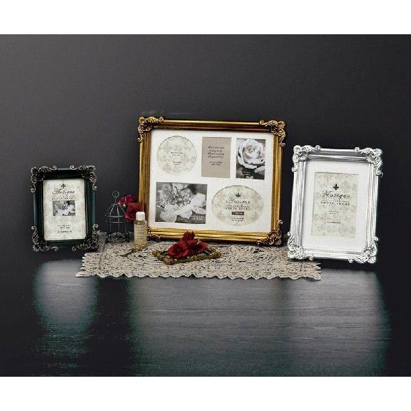 フォトフレーム アンティークスタイル スクエア (アンティークシルバー