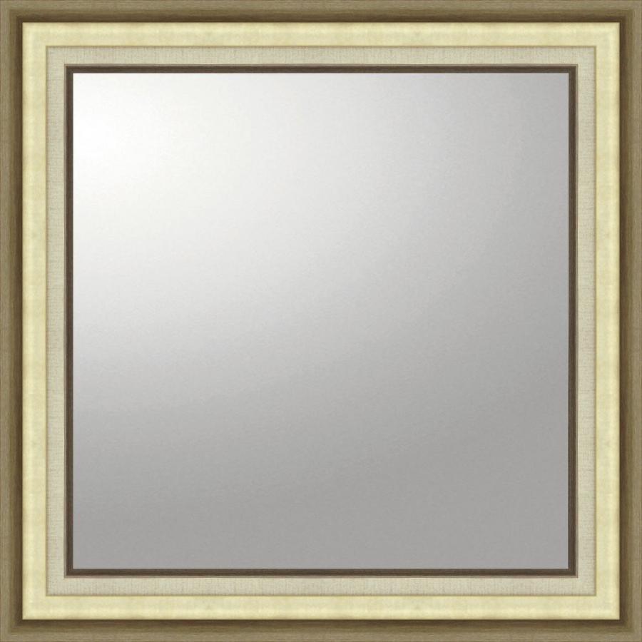 ミラー デコラティブ 大型ミラー モダン「正方形（ゴールド）」 絵画 壁掛け 壁飾り インテリア