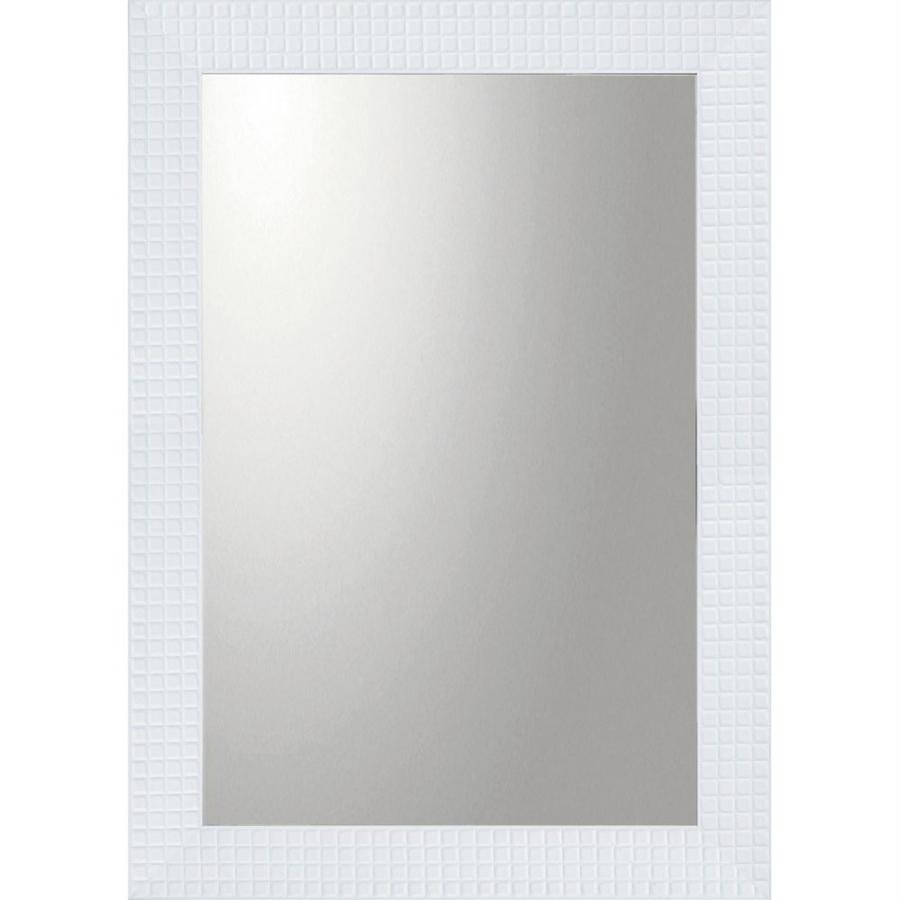 ミラー デコラティブ 大型ミラー タイル「長方形（ホワイト）」 絵画 壁掛け 壁飾り インテリア