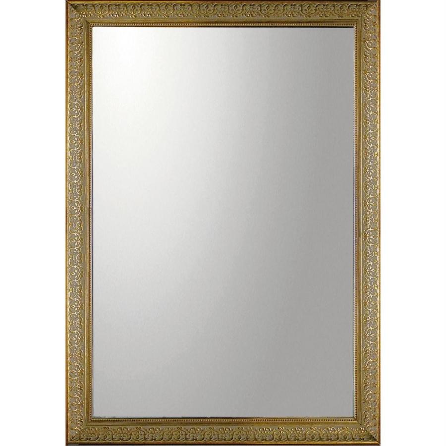 ミラー デコラティブ 大型ミラー デコラティブ「長方形（ゴールド）」 絵画 壁掛け 壁飾り インテリア