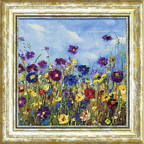 絵画 カルメン ドルチェ サンシャイン メドウ2 絵画 壁掛け 壁飾り インテリア 油絵 花 アートパネル ポスター 絵 額入り リビング 玄関