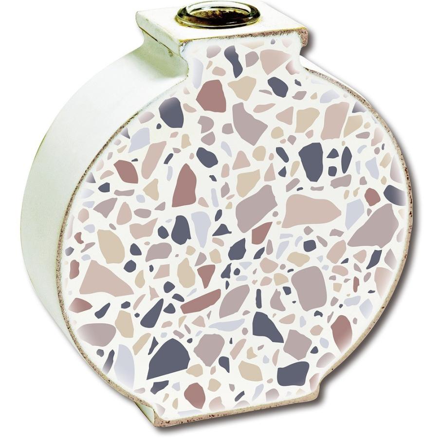 花瓶 アートフラワーベース テラゾー A 花器 おしゃれ インテリア 玄関 リビング トイレ 花 飾る プレゼント ギフト ウッド調 ガラスベース 卓上 Yp Fv 014 日本唯一の風景専門店 あゆわら 通販 Yahoo ショッピング