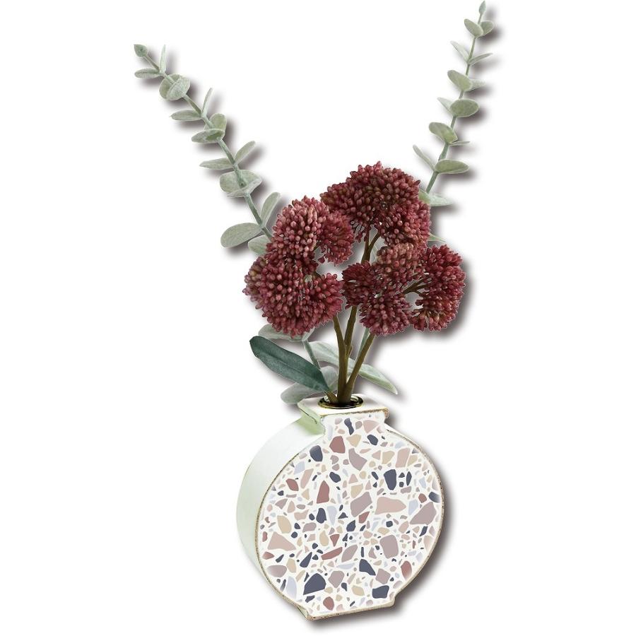 花瓶 アートフラワーベース テラゾー A 花器 おしゃれ インテリア 玄関 リビング トイレ 花 飾る プレゼント ギフト ウッド調 ガラスベース 卓上 Yp Fv 014 日本唯一の風景専門店 あゆわら 通販 Yahoo ショッピング