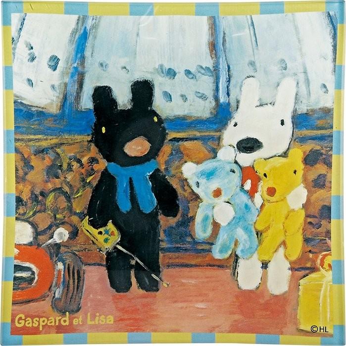 トレー ゆうパケット リサとガスパール ガラストレー デパート 絵画