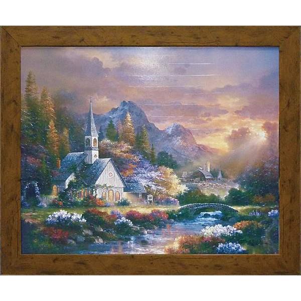 絵画 ジェームス リー モーニング オブ ホープ⁄インテリア 額入り 額装