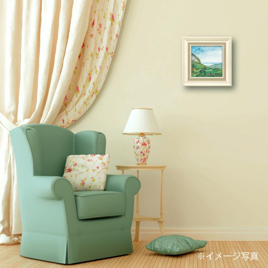 絵画 ジョー ラム「カナダ グース」 ゆうパケット 犬 風景 絵 額付き