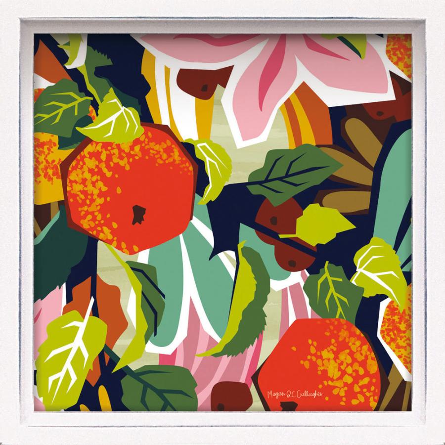 絵画 ロハス ミニアートフレーム ミーガン ギャラガー「アップル オーチャード」 壁掛け カラフル 植物 インテリア リビング 玄関 部屋に