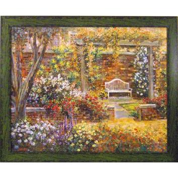 絵画 ロンゴ パティオ ガーデン2 5Lサイズ 壁掛け 壁飾り インテリア