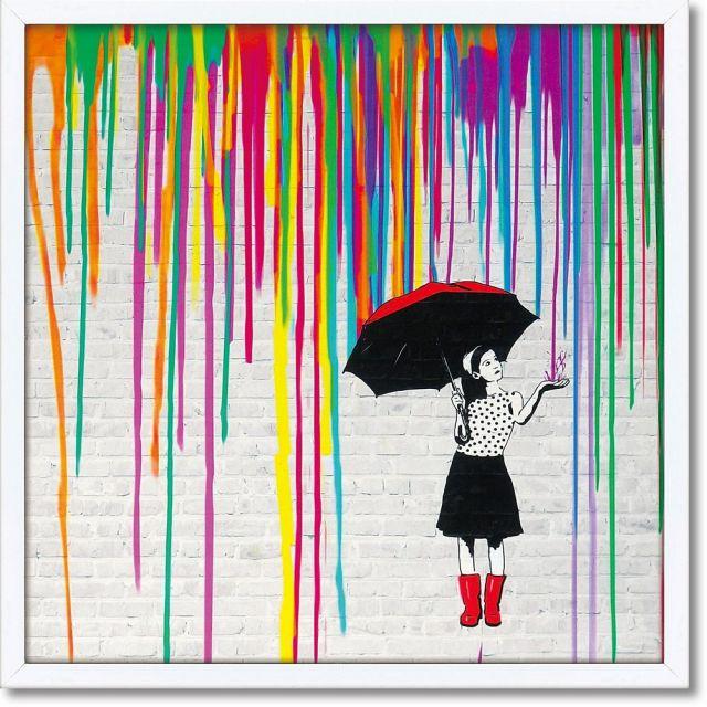 絵画 マスターファンク コレクション エクスペクト カラー 壁掛け 額入り カラフル おしゃれ 雨 少女 傘 ストリートアート 落書き 部屋に飾る絵 ギフト Yp Mc 日本唯一の風景専門店 あゆわら 通販 Yahoo ショッピング