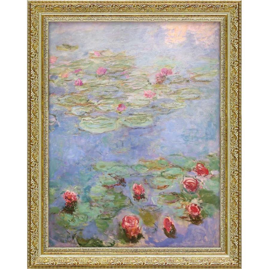 絵画 モネ「睡蓮3」 名画 インテリア 壁掛け 額入り アート 壁飾り