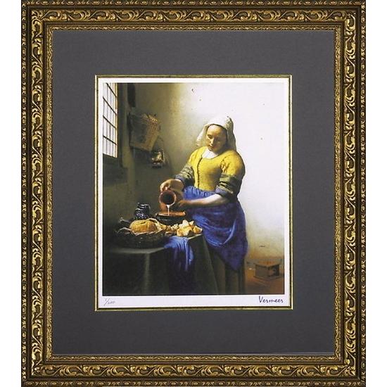 絵画 フェルメール「牛乳を注ぐ少女」 壁掛け 壁飾り インテリア 油絵 