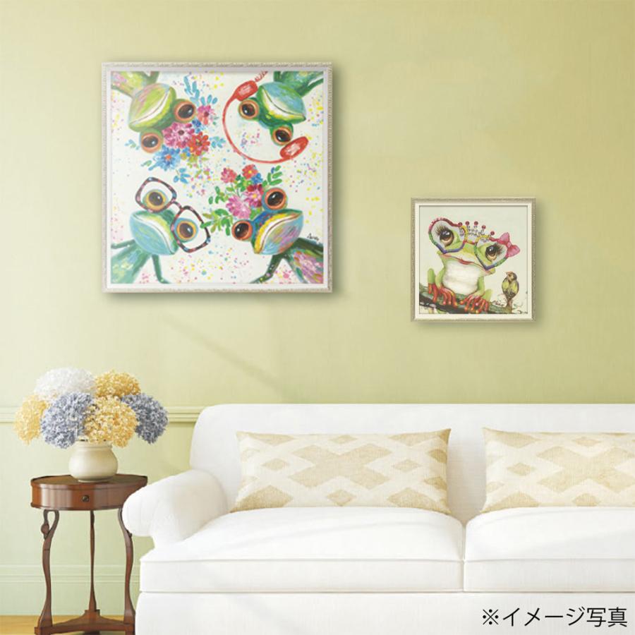 絵画 オイル ペイント アート「カエルの星（Mサイズ）」 インテリア