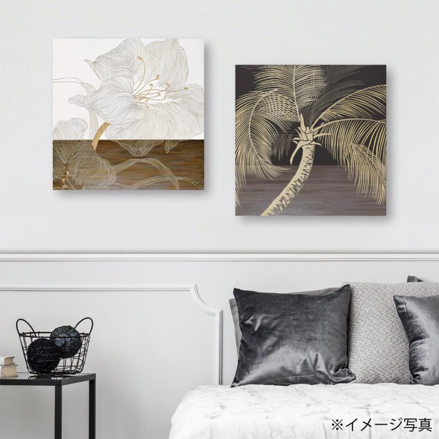 木彫りアート ウッド スカルプチャー アート「パーム ツリー（BK+NP）」  巣ごもり インテリア 壁掛け おしゃれ 手彫り 木製 スタイリッシュ モダンの画像