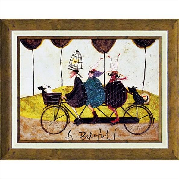絵画 サムトフト バイクフル！ 絵画 壁掛け 壁飾り インテリア 油絵 花 アートパネル ポスター 絵 額入り リビング 玄関（Yahoo!・日本唯一の風景専門店 あゆわら）