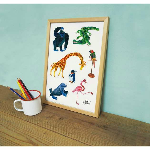 エリック カール Eric Carle リトグラフ シルクスクリーンライオン Amazon.co.jp: Eric Carle エリック・カールのポスター ブラウン