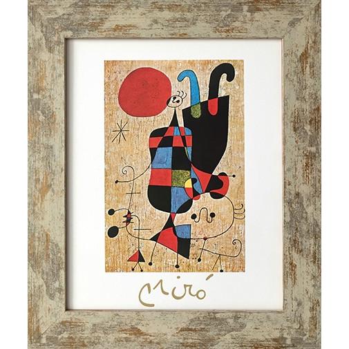 名画アートフレーム 逆立ちした男 ジョアン・ミロ(Joan Miro 名画アートフレーム 逆立ちした男 ジョアン・ミロ(Joan Miro