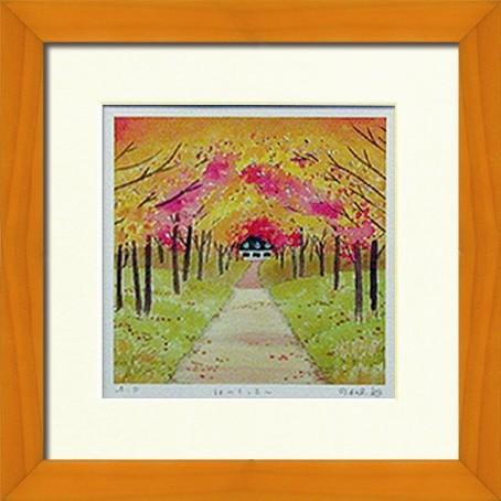 絵 水彩画  インテリア カトラリーと松ぼっくり ⁡ #風景画#室内画#キッチン#カトラリー