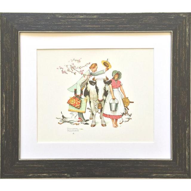 額装品/The Breakfast/ノーマンロックウェル/アート/ポスター