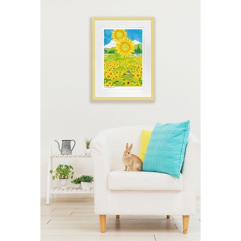 絵画 昆虫物語みなしごハッチ 夏空向日葵(大全紙) はりたつお 絵画 昆虫物語みなしごハッチ 夏空向日葵(大全紙) はりたつお