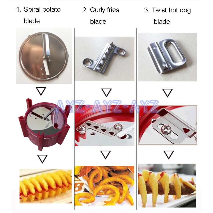 手動トルネードポテトカッター ハリケーンポテト 業務用 Tornado Potato Cutter レッド 家庭用 スパイラルスライサー 3種ブレード クリスマスプレゼント22 pcj Ayz 通販 Yahoo ショッピング