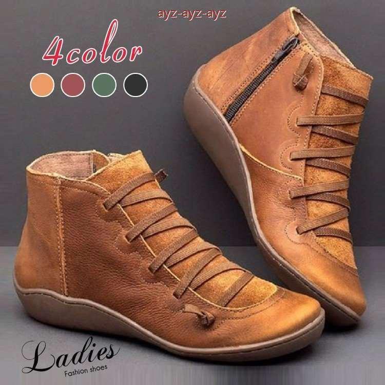 ワークブーツ ブーティ ブーツ レディース New 革ブーツ 革靴 シューズ カジュアルシューズ 歩きやすい 靴 おしゃれ 送料無料 完璧