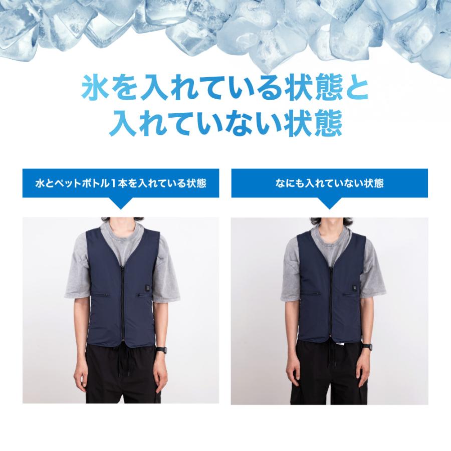 PowerArQ 冷却ベスト 水冷べスト クールベスト メンズ フリーサイズ 調