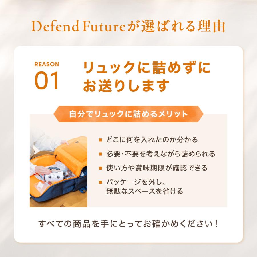 Defend Future 防災セット 1人用 防災グッズ セット 防災 備蓄米 厳選