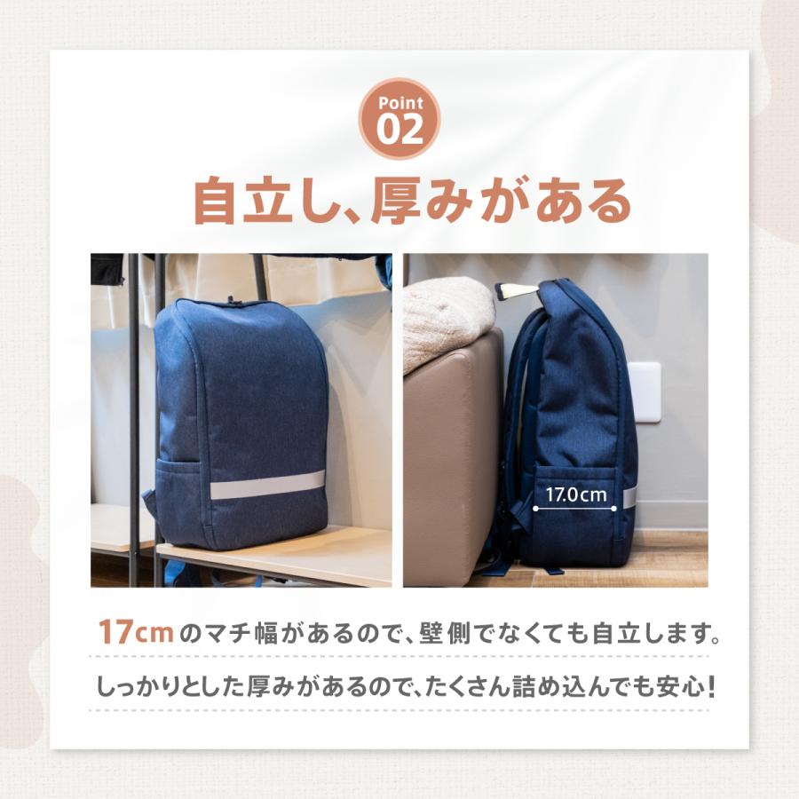 撥水加工リュック 防災リュック ネイビー 撥水  撥水加工 防災 リュック Defend Future | Defend Future | 04