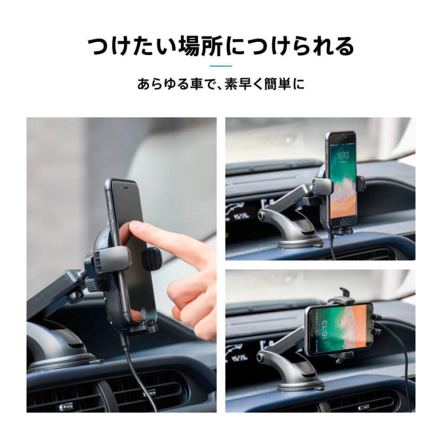 車載ホルダー 充電 スマホホルダー Qi 自動開閉 Iphone スマホ ホルダー 車載 車 ワイヤレス充電器 カーマウント Smarttap スマートタップ L0913 Az Market 通販 Yahoo ショッピング