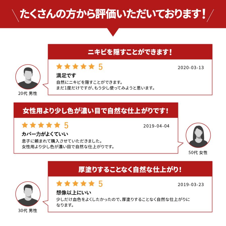 BBクリーム コンシーラー ファンデーション 男性用 メンズ 日本製 青ひげ シミ クマを隠す NULL | NULL | 12