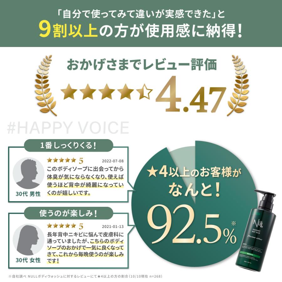 NULL（ヌル） 【本体+お得な詰め替え用 セット】 薬用 ボディーソープ