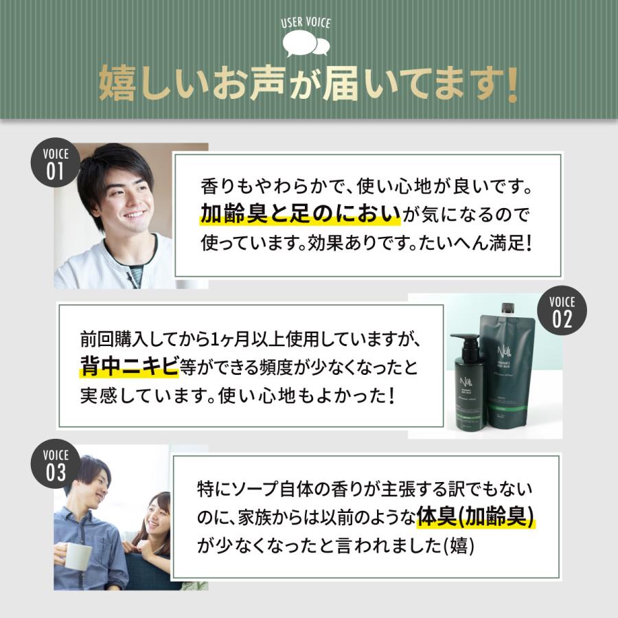 NULL（ヌル） 薬用 ボディーソープ メンズ ( 背中ニキビ を 防ぎ 体臭