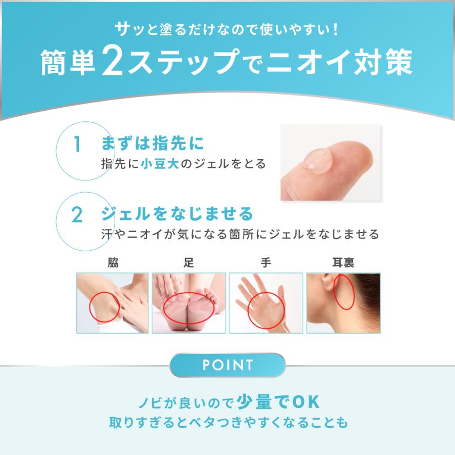 NULL（ヌル） デオドラント ゲル メンズ 薬用 (わきが 加齢臭 足の臭い