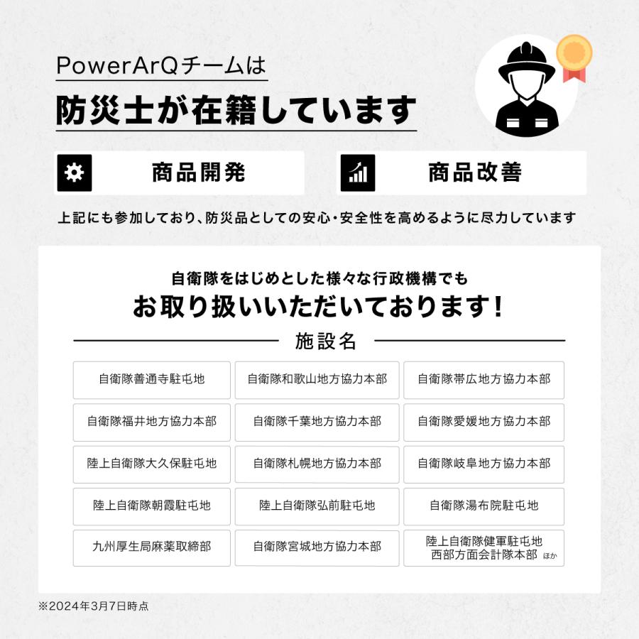 PowerArQ Max ポータブル電源 2150Wh リン酸鉄 定格2000W 防災安全協会推奨 大容量 蓄電池 防災 停電 車中泊 キャンプ 正弦波 家庭用 |  | 04