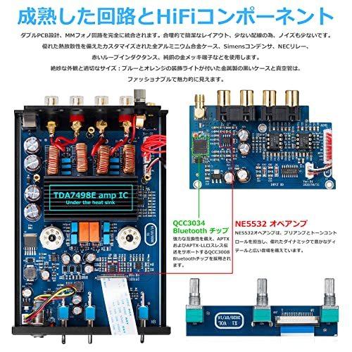 Douk Audio X1 GE5654 Bluetooth 5.0 真空管アンプ MM フォノアンプ ターンテーブル用 320W TDA749 TOPPING D50s Bluetooth5.0 デスクトップデコーダー DSD512 32bit / 768kHz 2*ES9038Q2 TMF1408534360(12732円)