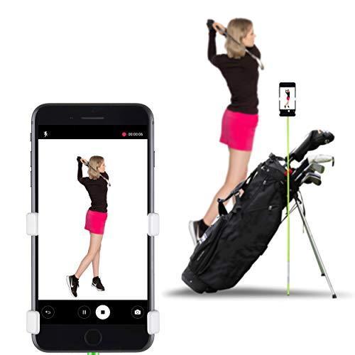 【残りわずか】 SelfieGolf PGAの最高の製品を受 | ゴルフアクセサリー - 携帯電話クリップホルダーとトレーニング補助 - レコードゴルフスイング スイング練習器具